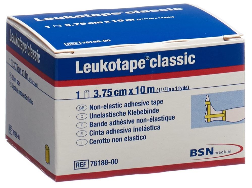 LEUKOTAPE classic Pflasterband 10mx3.75cm gelb 1 Stk