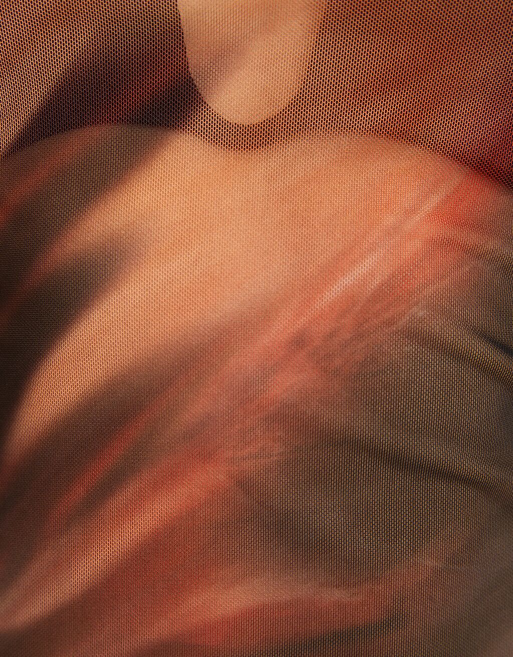 Camiseta de tule de manga comprida