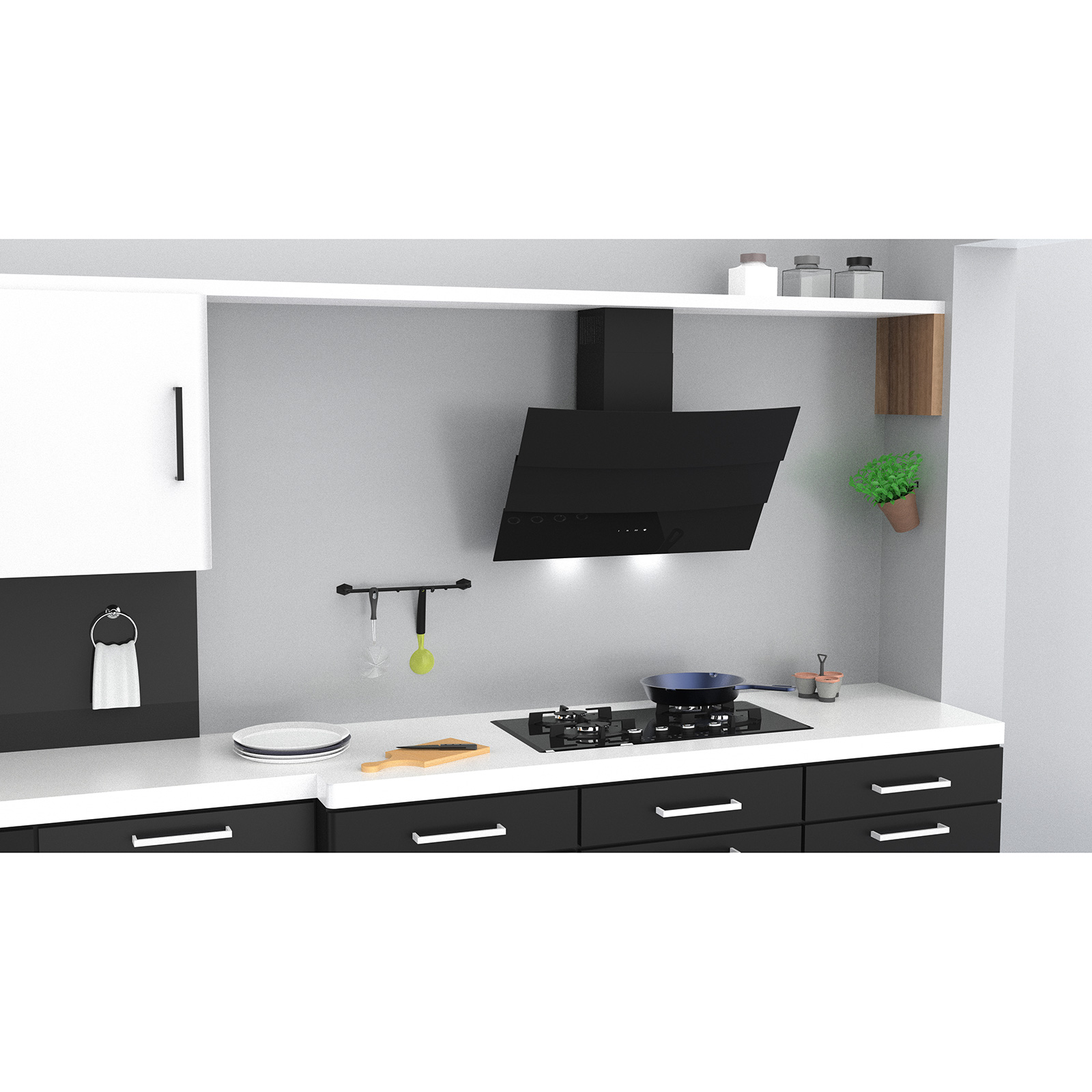 ATROS Kopffreihaube 88090 - schwarz - 90 cm - B