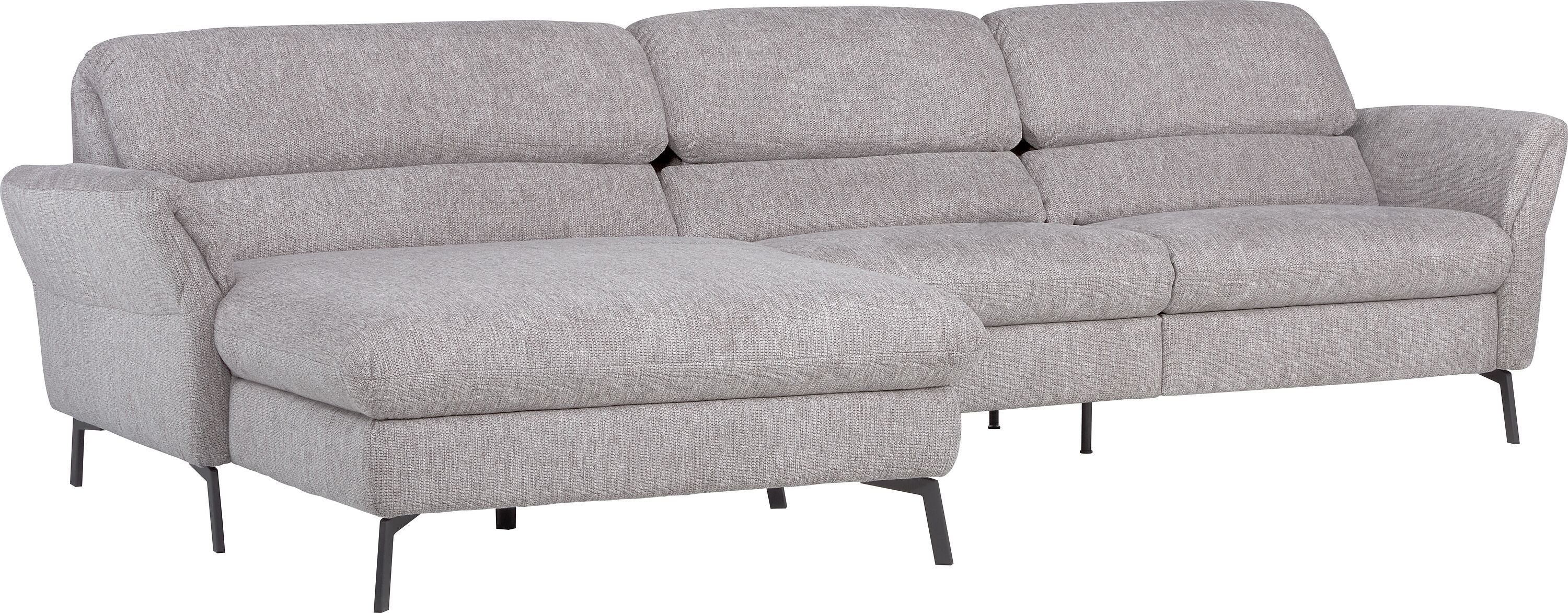 SEBO Ecksofa - Hellgrau / B: 284.0 cm x T: 161.0 cm x H: 84.0 cm