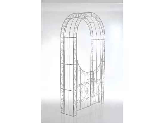 Arche à rosiers - Métal & Métal - Blanc antique - Sina