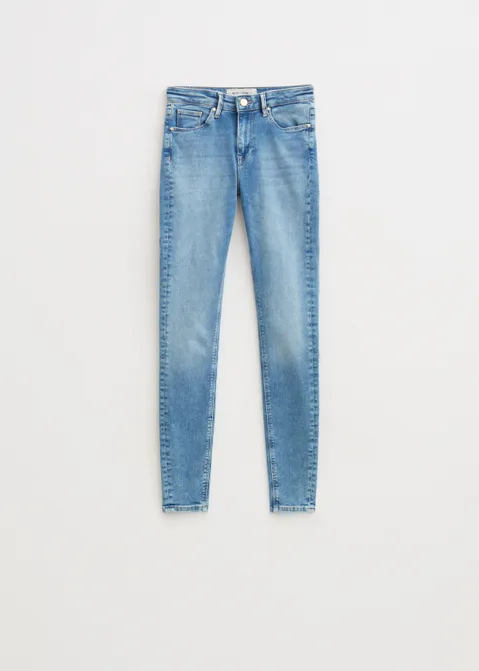 Rose mid rise skinny jeans blauw (BLW.USM)