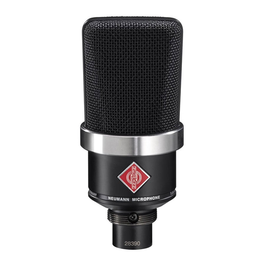 Neumann TLM 102 BK condensatormicrofoon met Sennheiser HD 280 koptelefoon