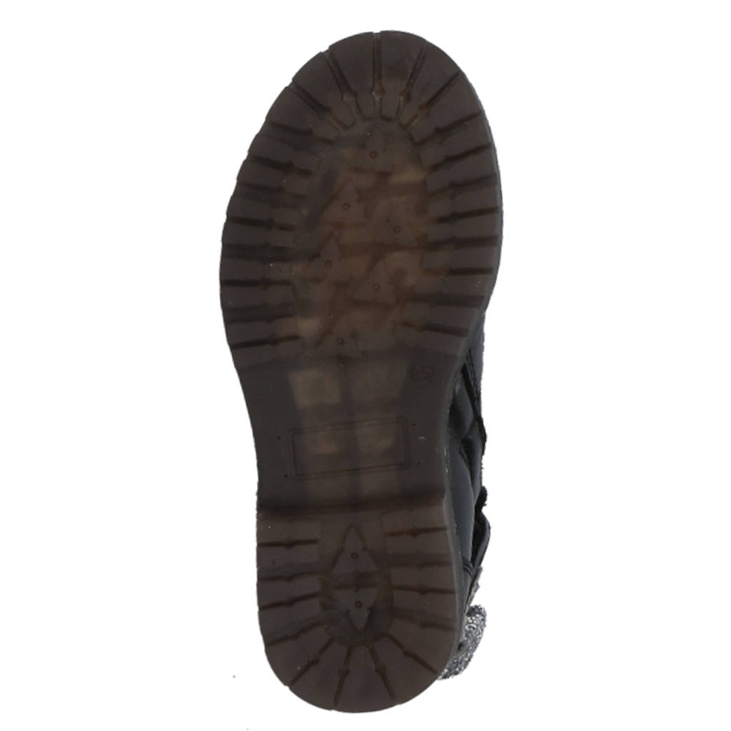 Clic! leren veterboots zwart