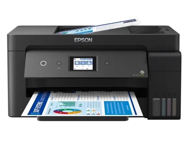 Epson EcoTank ET-15000 - Multifunktionsprinter - farve - blækprinter - A3/Ledger (297 x 432 mm) (original) - A3/Ledger (medie) - op til 11.5 spm (kopiering) - op til 17 spm (udskriver) - 270 ark - 33.6 Kbps - USB 2.0, LAN, Wi-Fi