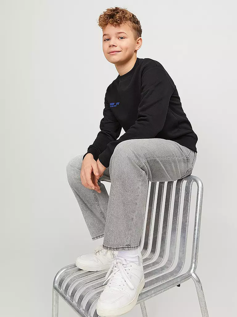 JACK & JONES Jungen Jeans JJICHRIS JJORIGINAL grau