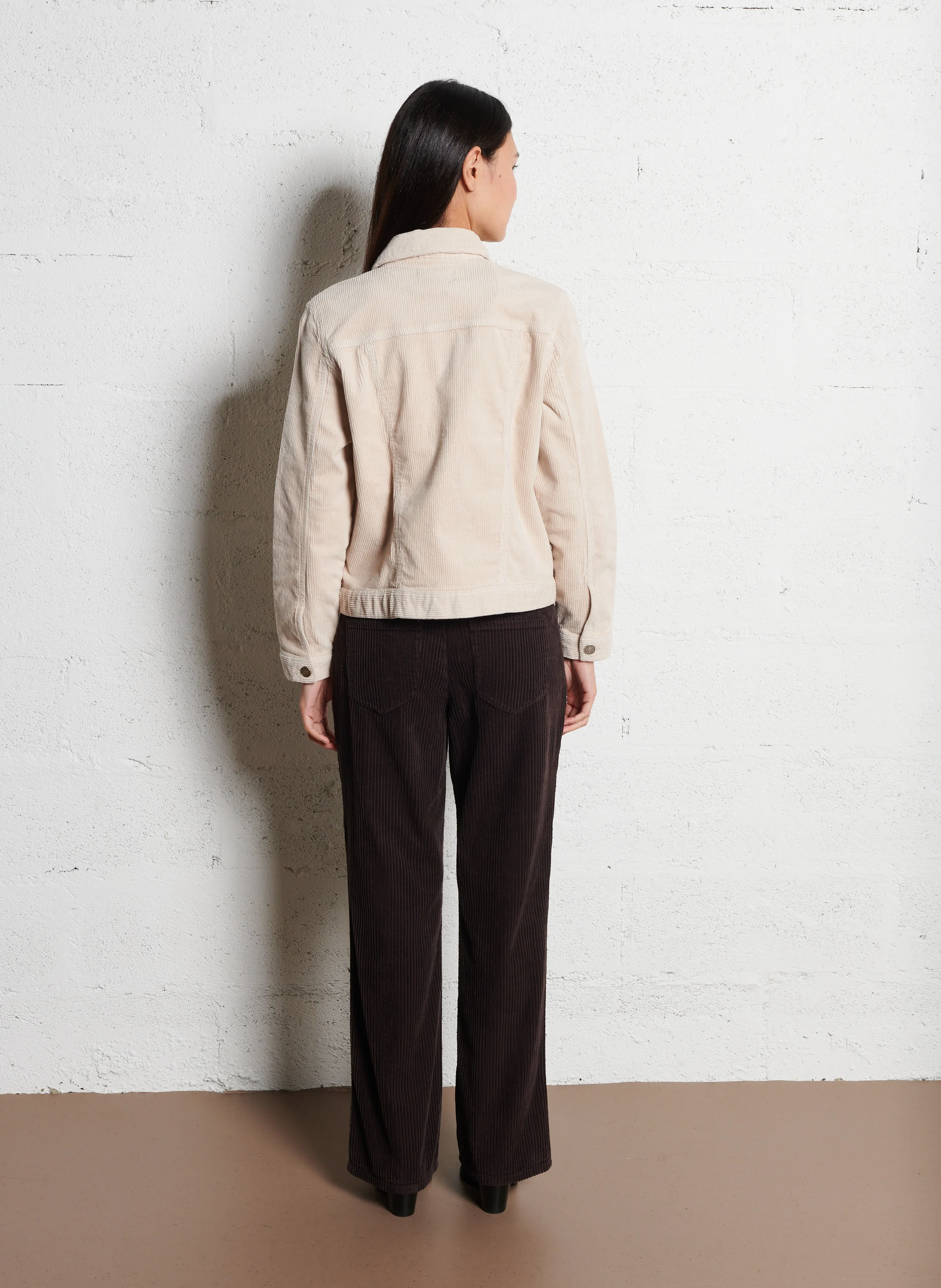 VALENDA - Veste en coton mélangé | Beige
