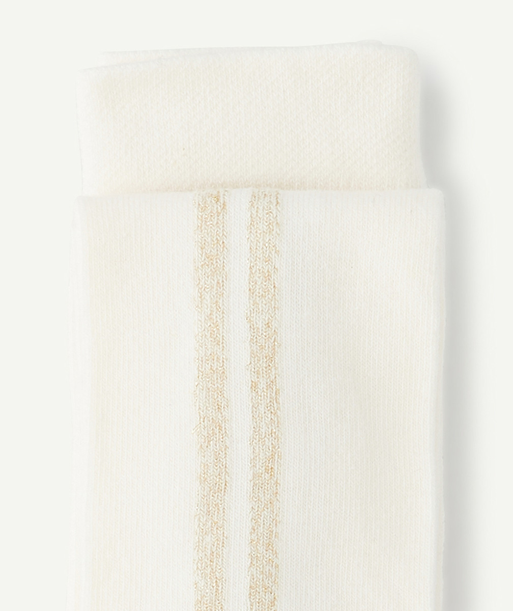 LA PAIRE DE COLLANTS ÉCRU ET PAILLETÉ FILLE