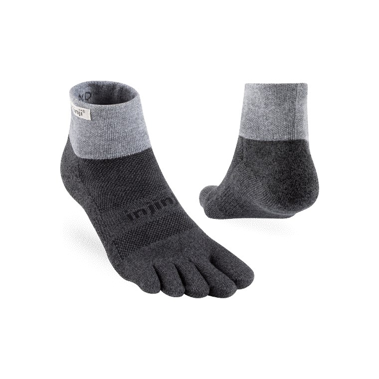 Injinji Trail Midweight Mini-Crew Granite