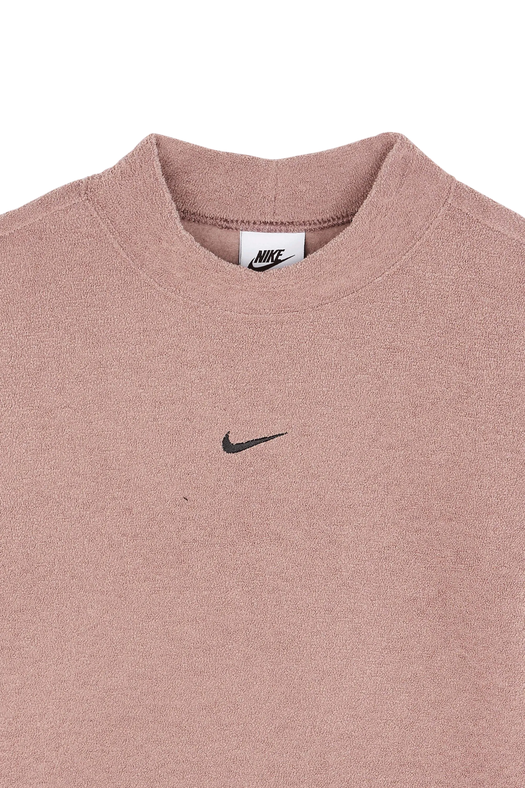 NIKE Pull W NSW PHNX PLSH LS CROP TOP Rose