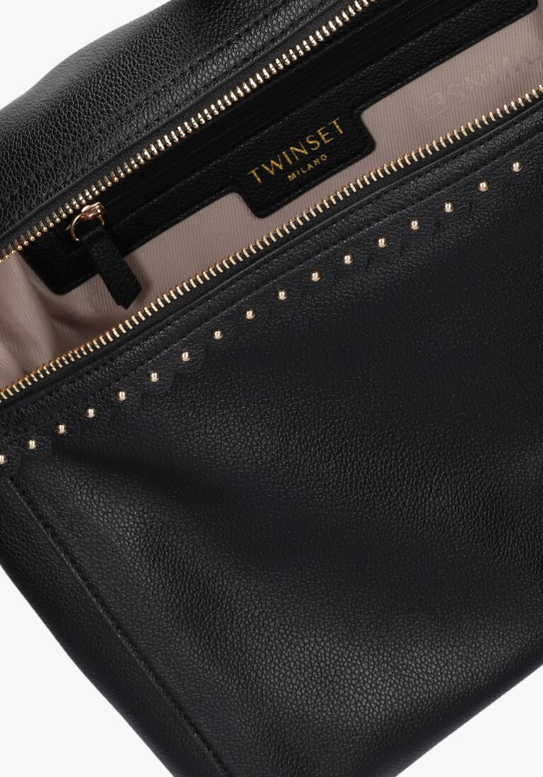 TWINSET MILANO zwarte twinset milano handtas top handle 7120