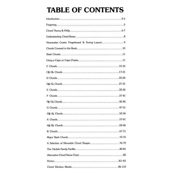 Cabot Books Publishing Venezuelan Cuatro Chord Bible