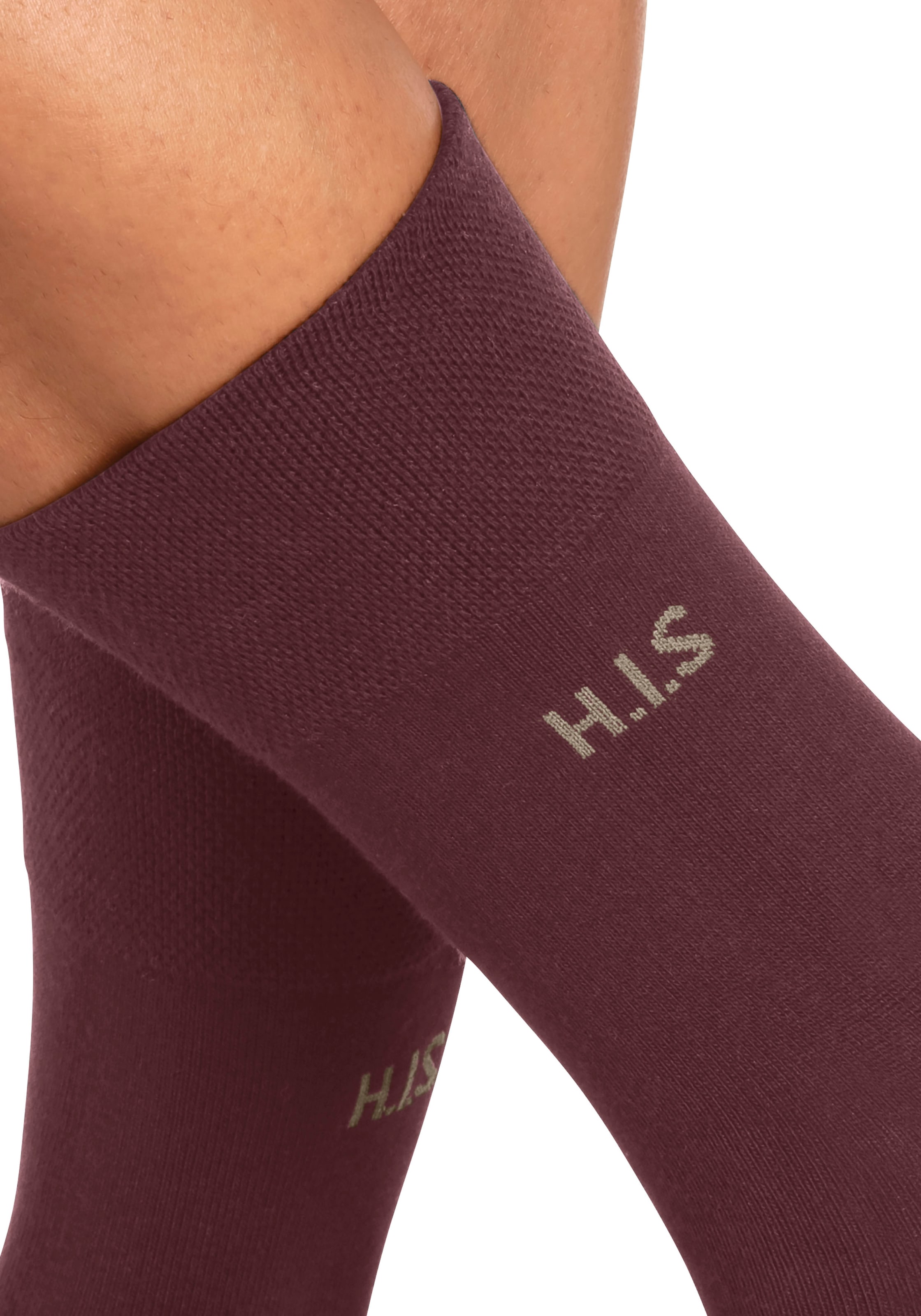H.I.S Socken Packung, 12 Stk. tlg. ohne einschneidendes Gummi