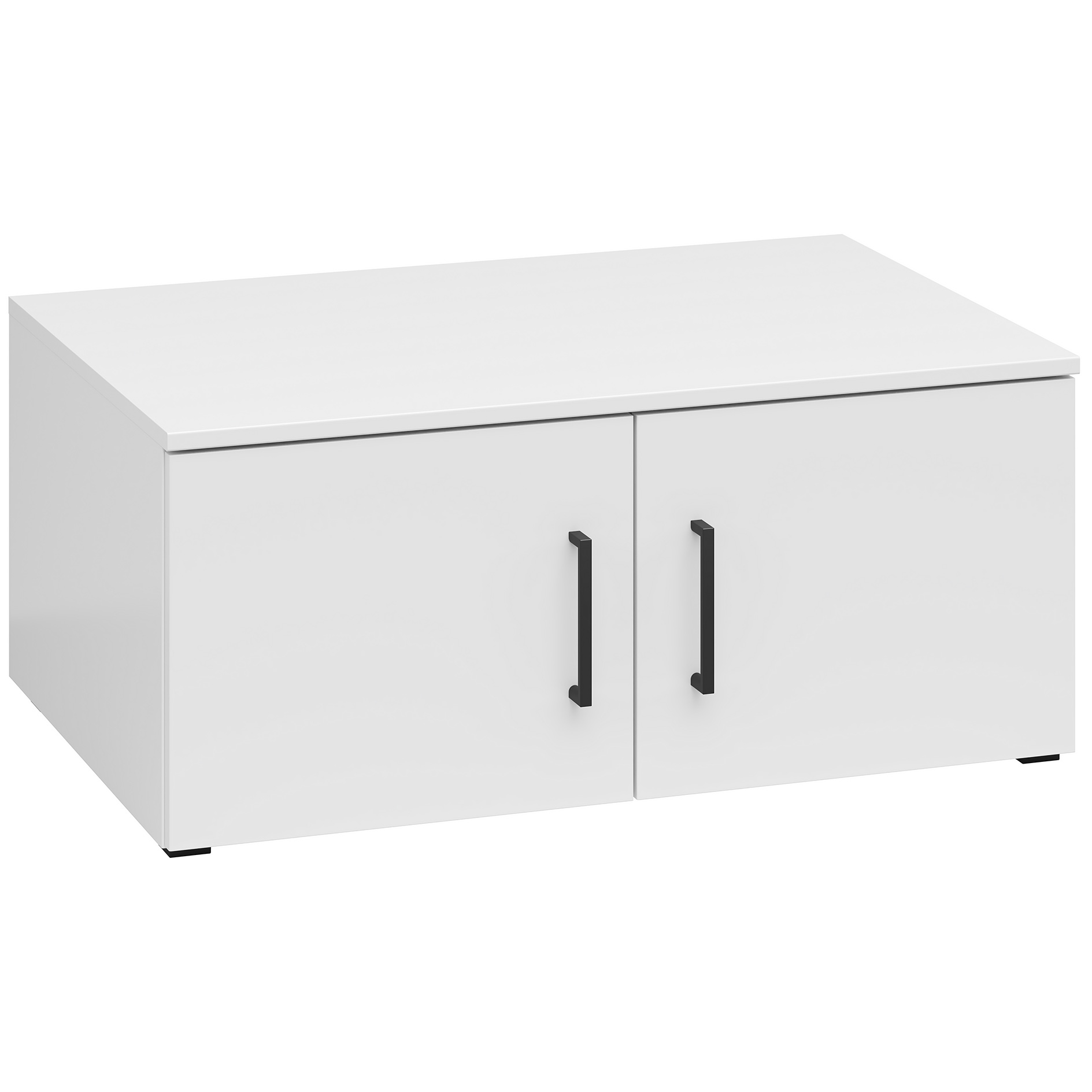 Aufsatzschrank/ Stand-Hängeelement - weiß - 80 cm breit