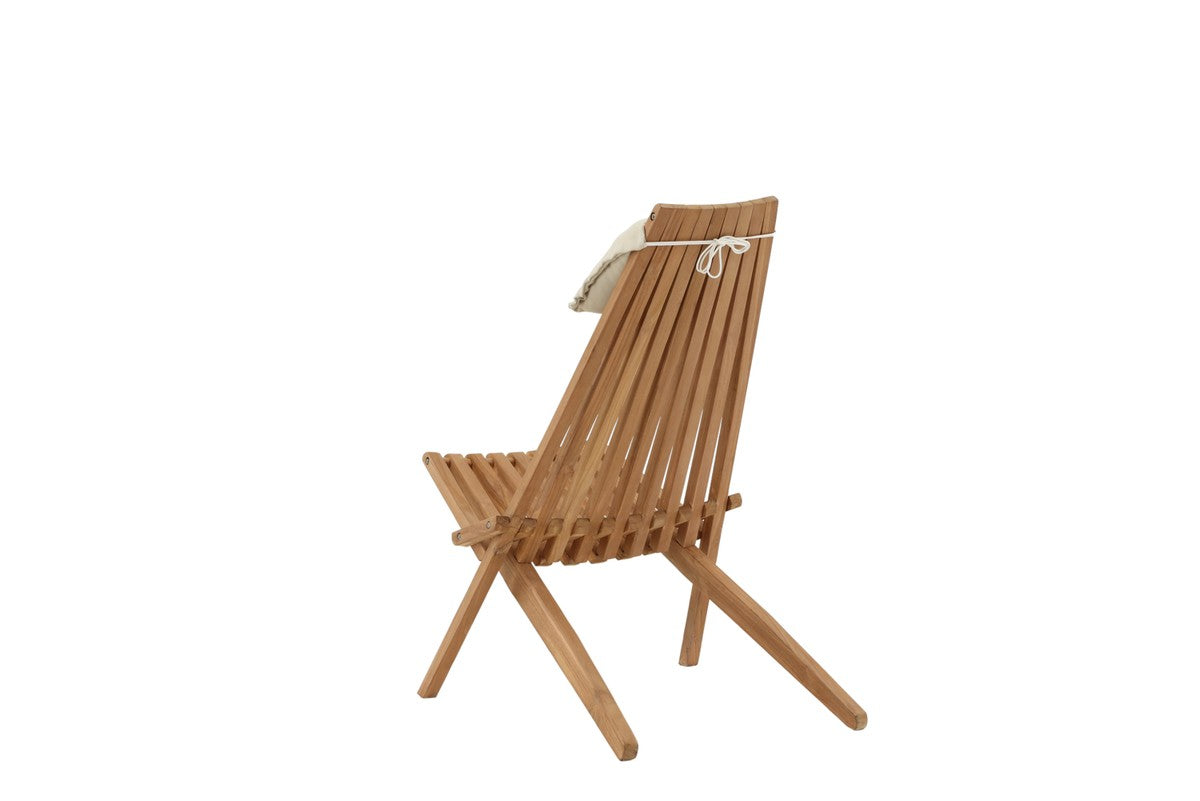 Cream Tuin Loungestoel - Naturel Hout