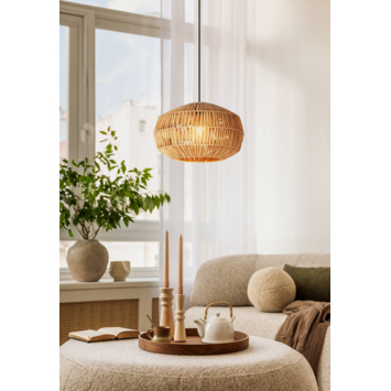 Eglo hanglamp Sheldon natuur Ø32 cm