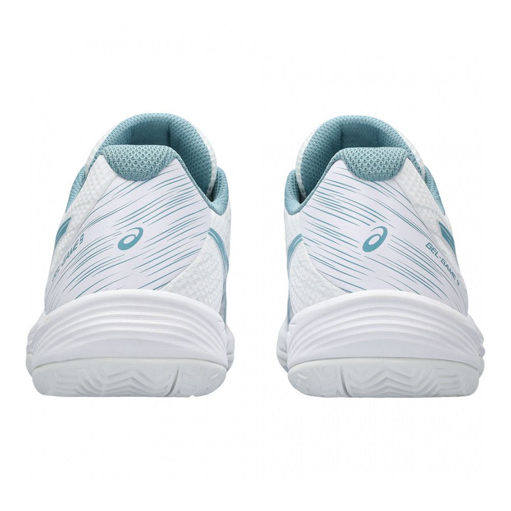 Asics GEL-GAME 9 CLAY/OC - Chaussures de tennis Femme white/gris blue