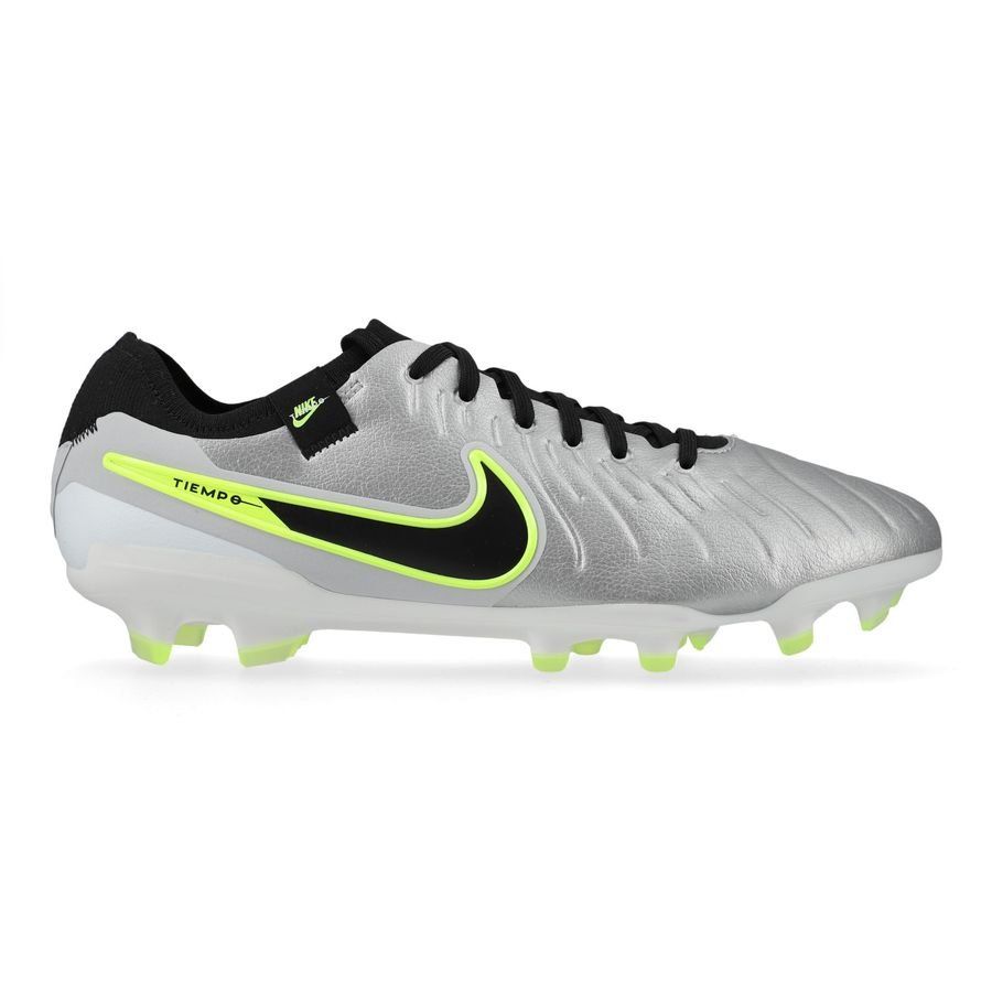 Nike Tiempo Legend 10 Pro FG Mad Voltage - Argenté/Noir/Jaune Fluo
