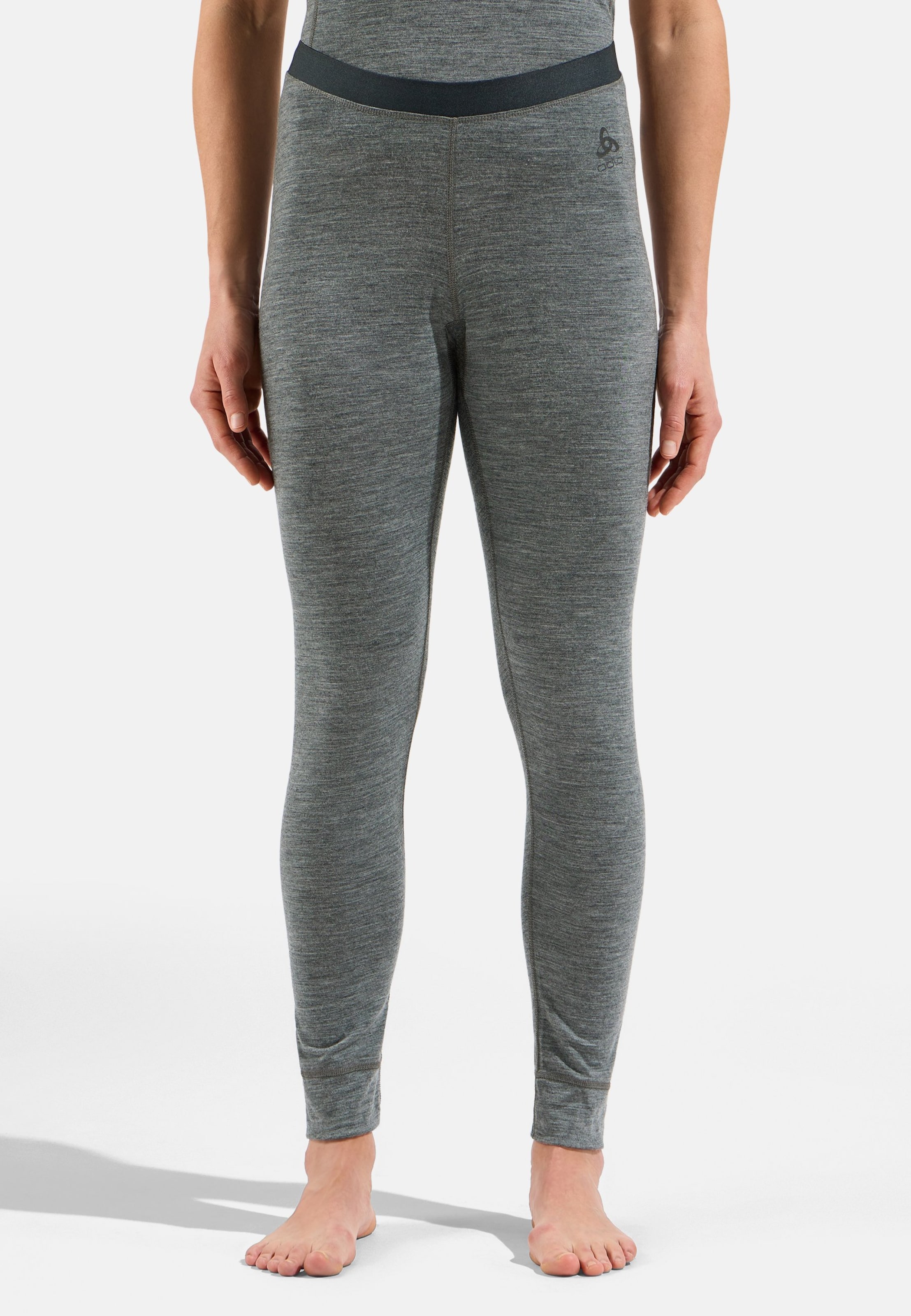 Natural Merino 200 Base Layer Tights in odlo steel grey melange