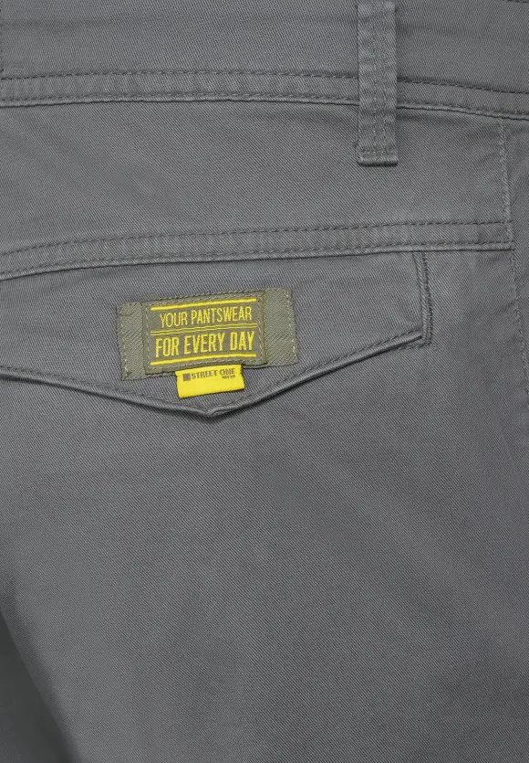Slim Fit Cargohose - steel grey