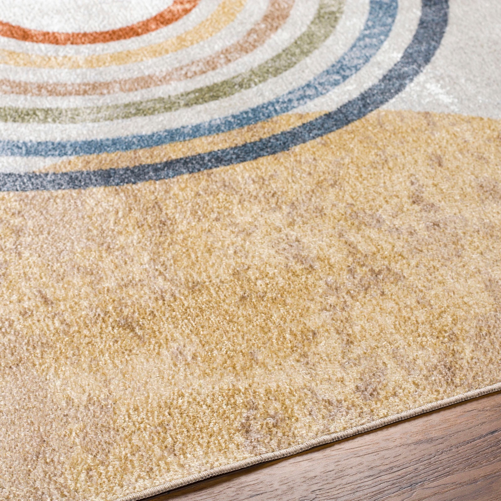 Livabliss Teppich »OZU« rechteckig 5 mm Höhe Maschinenwaschbar, Boho Kurzflor Wohnzimmerteppich, Schlafzimmer