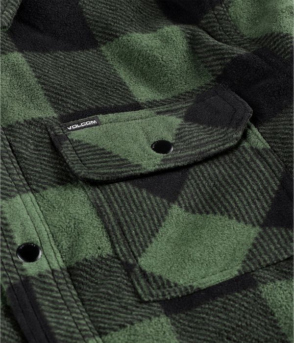 Volcom Bowered Fleece Hemd (dark pine)