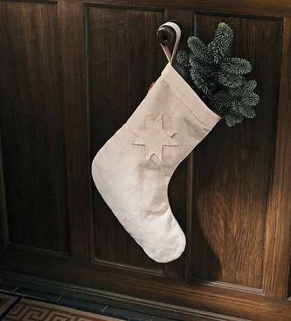 ferm Living Weihnachtsstrumpf - Vela - Natural