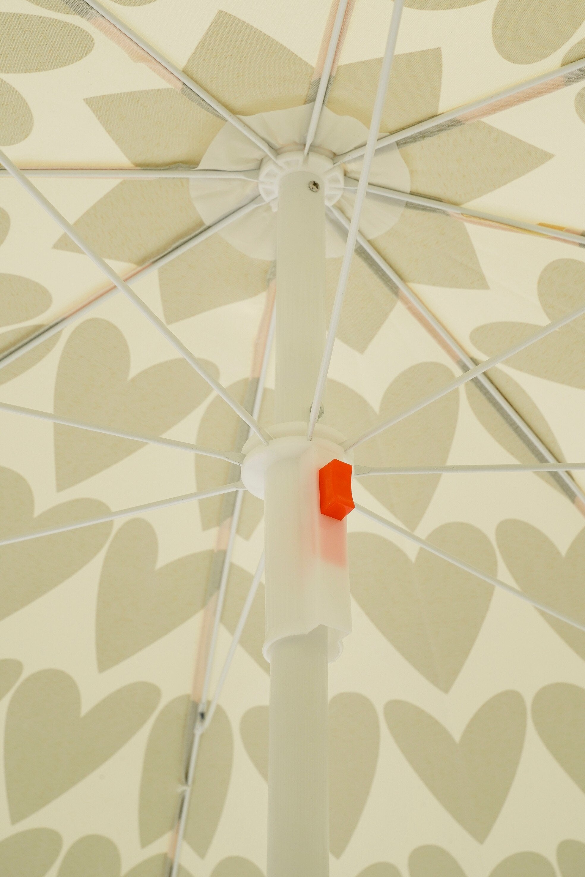 Mica Decorations Parasol hart bruin - h180xd160cm