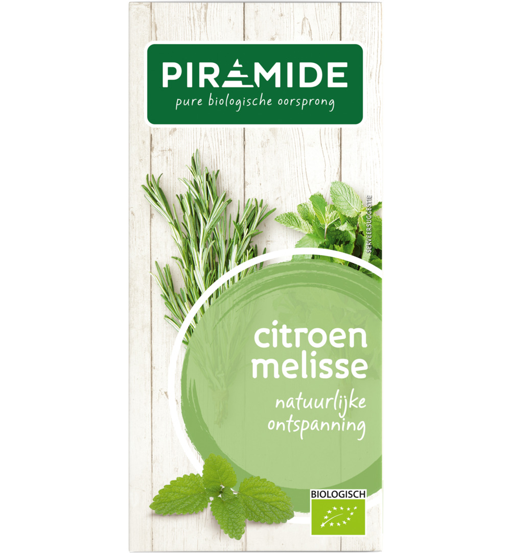 Piramide Citroenmelisse Thee Eko Bio (20 stuks)