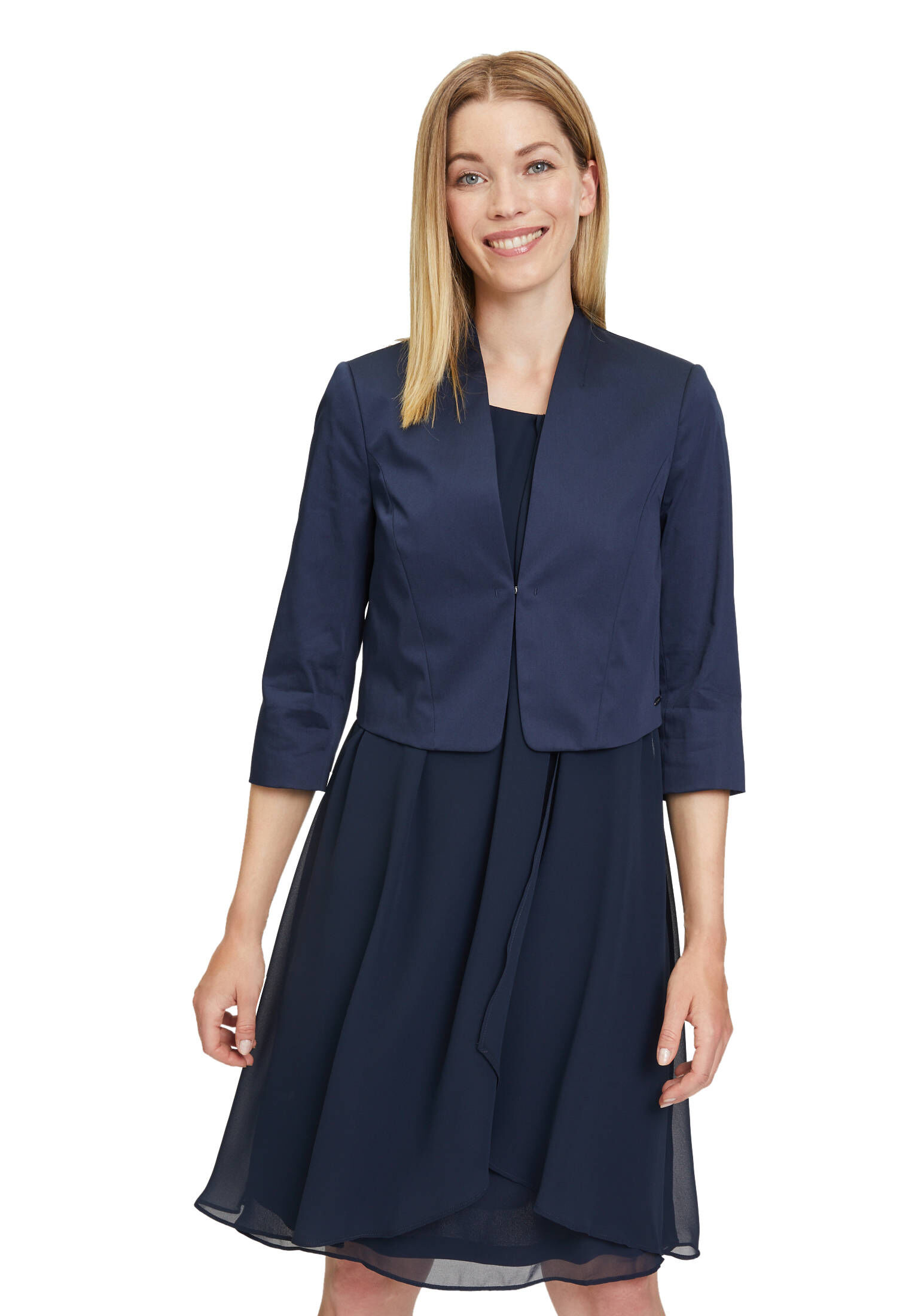 Betty & Co| Damen Bolero-Jacke unifarben