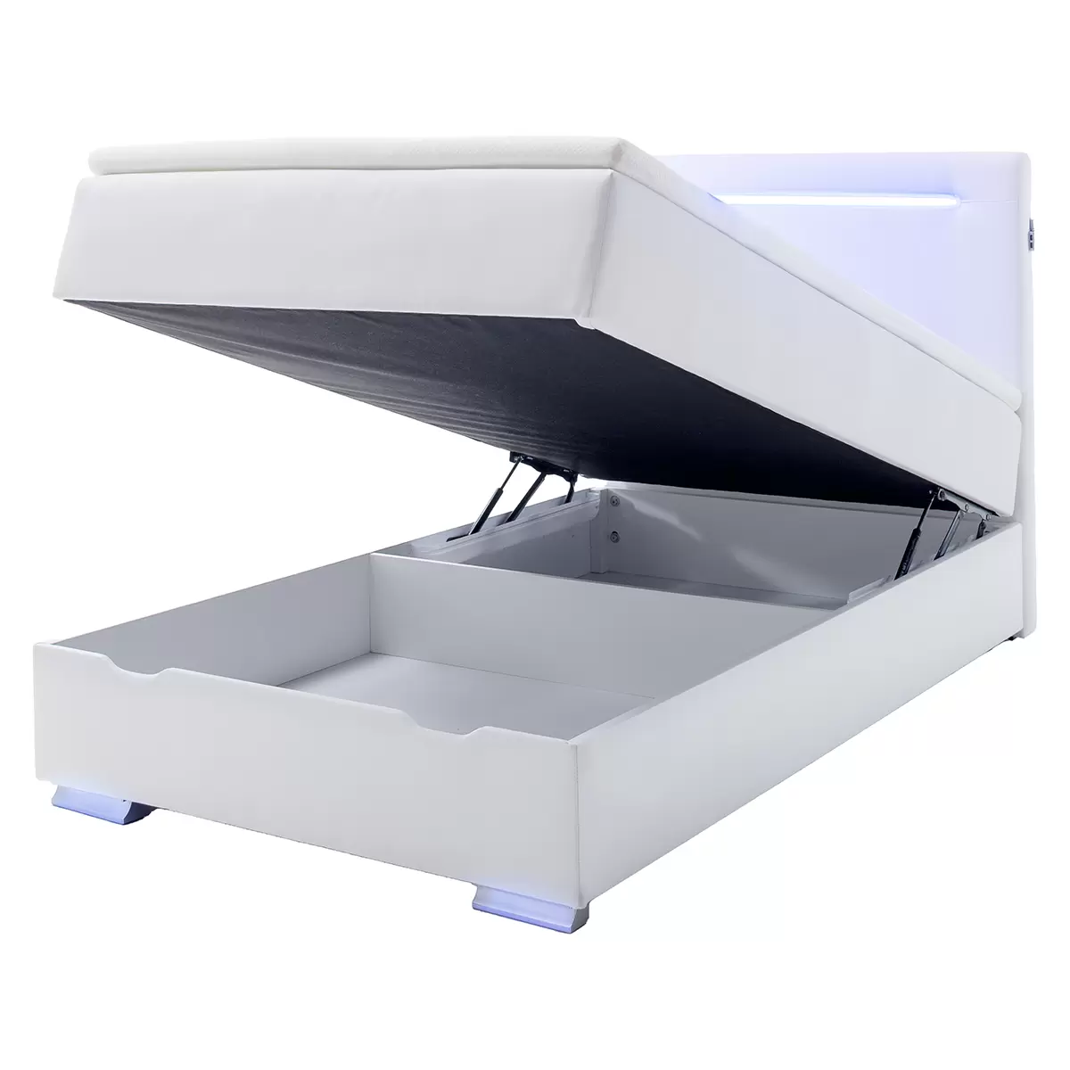 Boxspringbett Las Vegas II 140x200 weiss