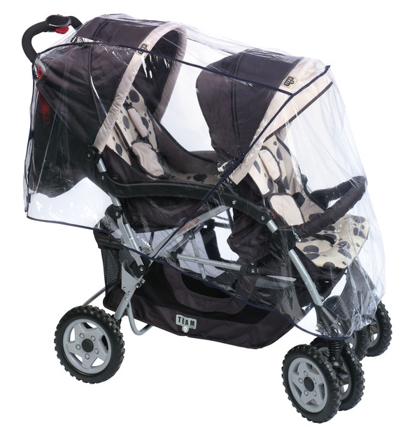 Habillage de pluie pour poussette double - BEBE9 REFERENCE