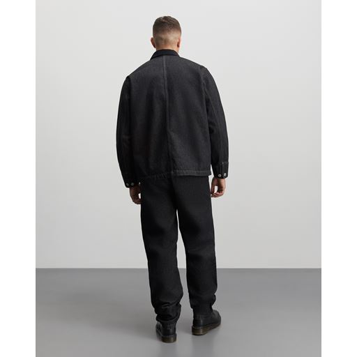Mads Nørgaard Arizona Black Denim Chore Jakke, Black, 54