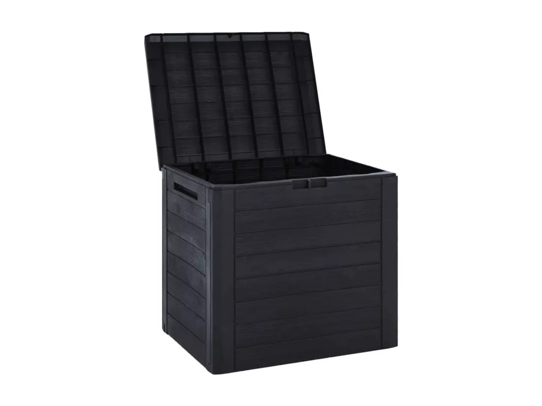 Boîte de stockage jardin Anthracite 58,5x46x55 cm Polypropylène