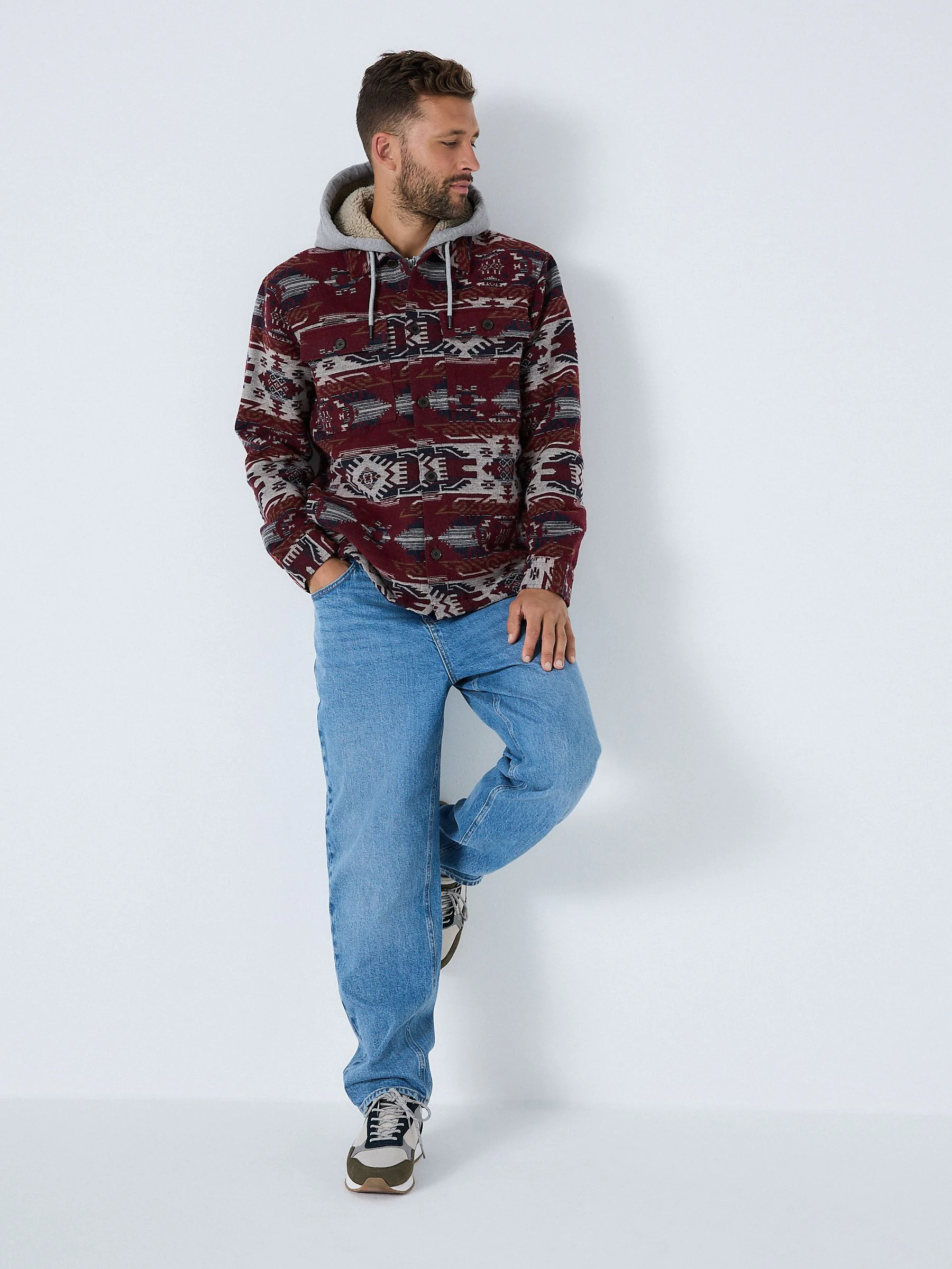 Bordeauxrood - Navajo Style Shacket