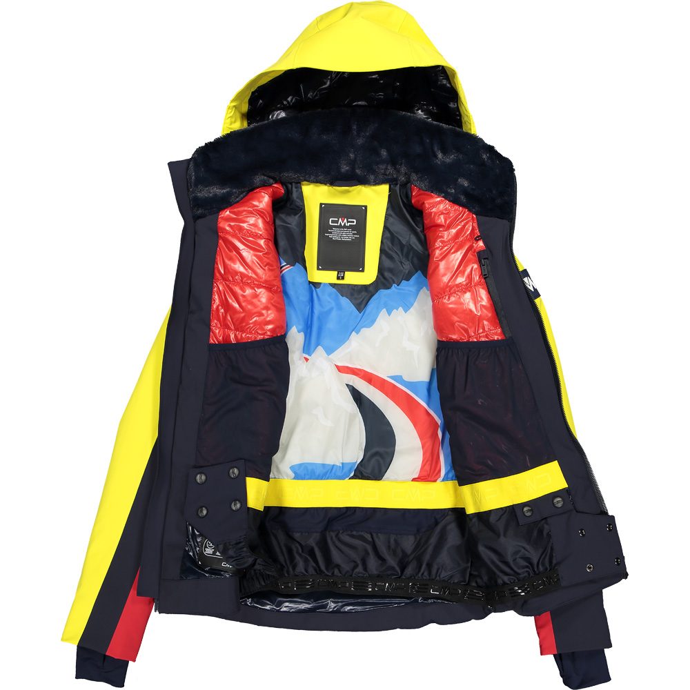 CMP Zip Hood Skijacke Damen black blue