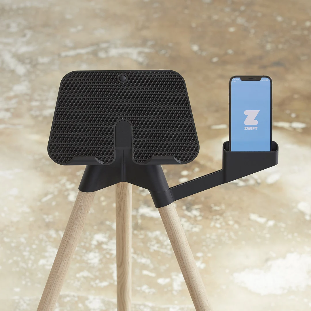 Tons iPad Stand med mobilholder smoked oak