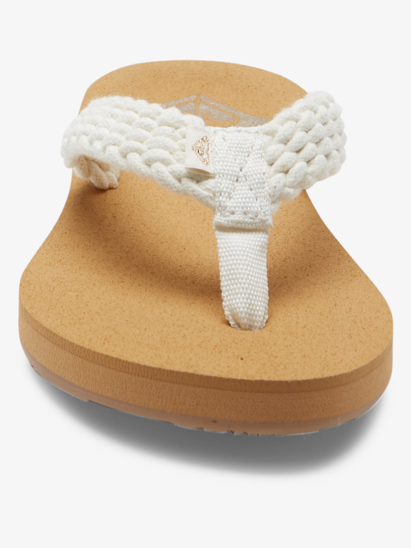 Porto Tongs de plage Beige Femme