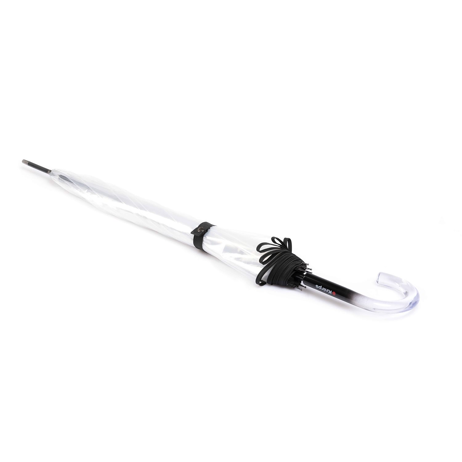 Knirps C.760 Stick Transparent solid black