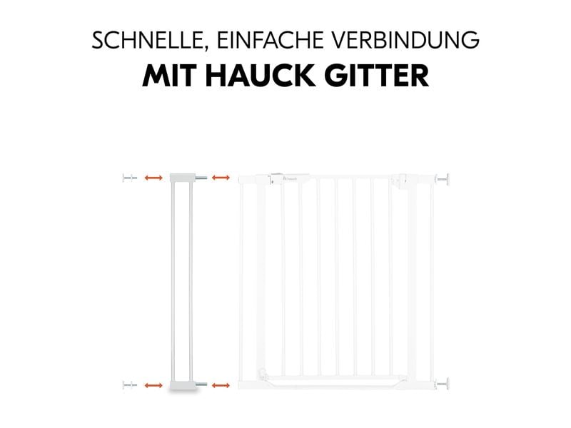 Hauck Verlängerung Türschutzgitter 9 cm Weiss Safety Gate Extension für gängige Hauck Schutzgitter