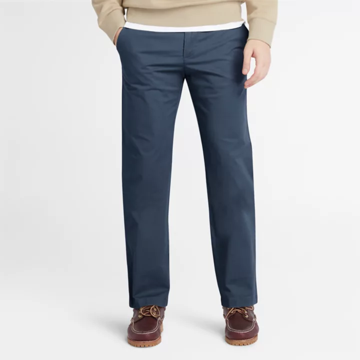 Calças chino Squam Lake Stretch para homem, nas cores azul ou azul marinho.