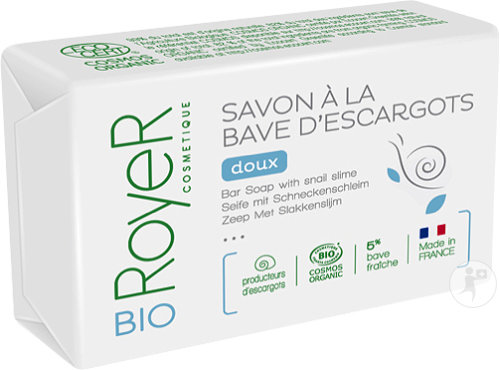 Royer Savon Saponifié Froid Visage Et Corps Bave Escargot Doux Bio 100g