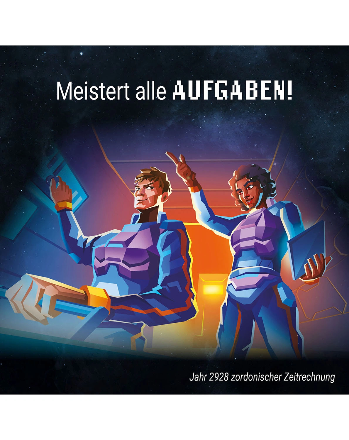 Gesellschaftsspiel NOOBS - IM WELTRAUM in bunt