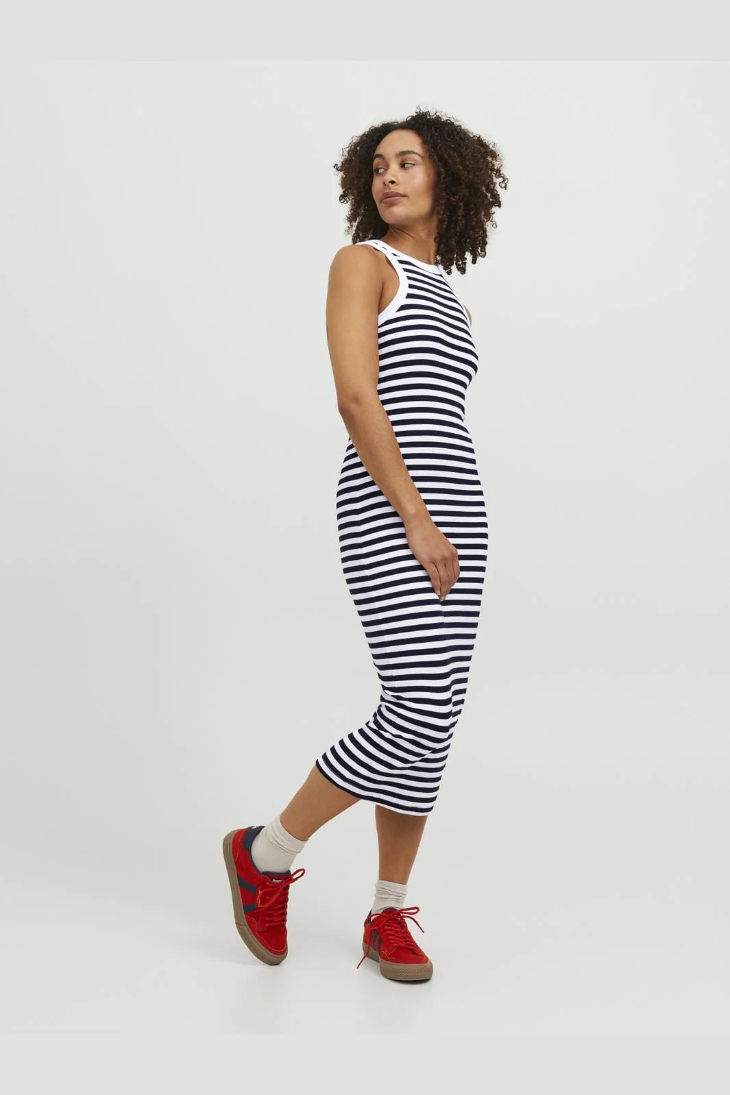 Jjxx Jxforest Str Sl Stripe Rib Dress Sn
