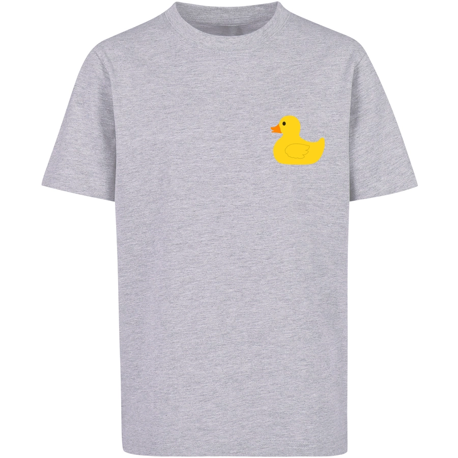 F4NT4STIC T-Shirt Yellow Rubber Duck TEE UNISEX heather grey