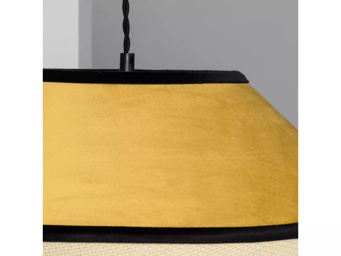 Suspension Velours Trompa Moutarde