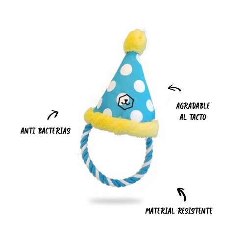 Chapéu de aniversário de pelúcia Patasbox para cães