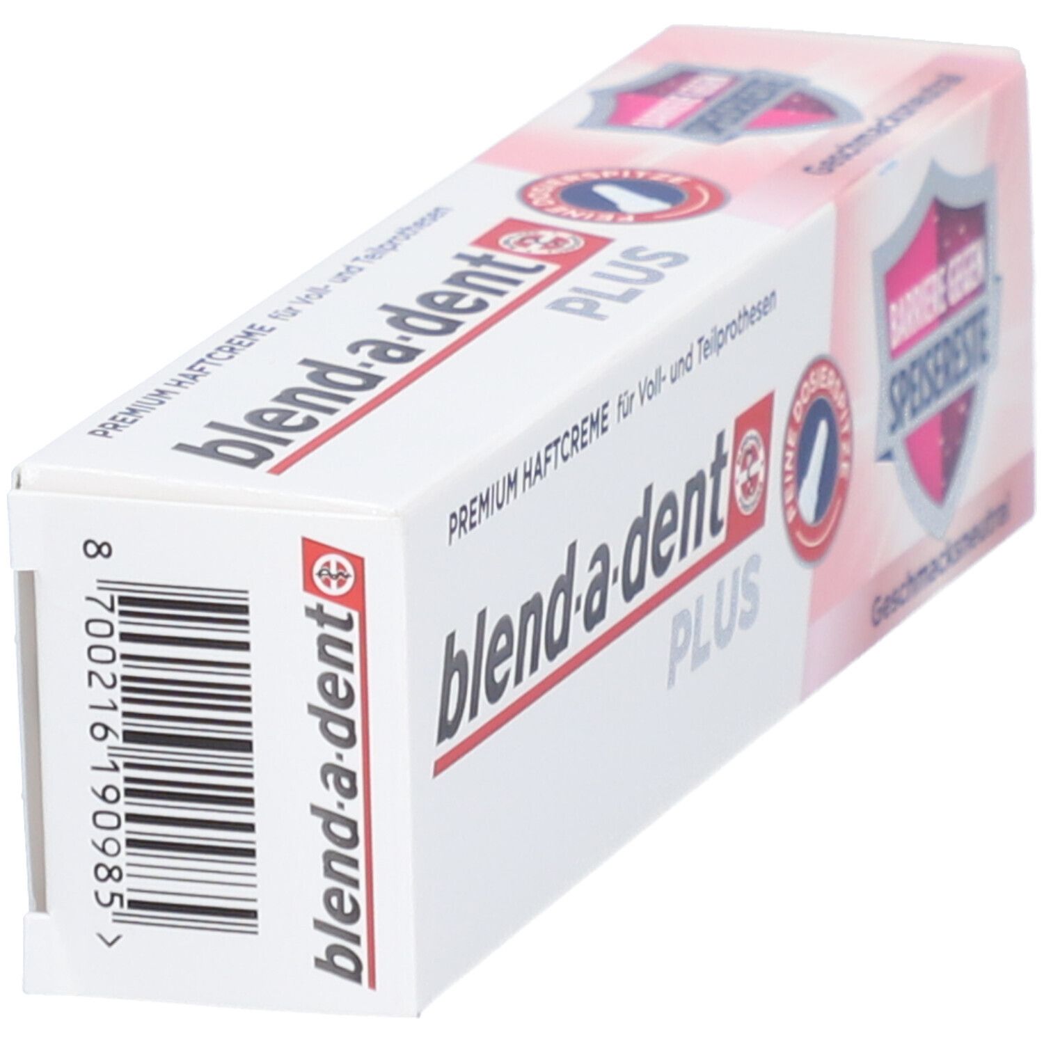 Haftcreme Barriere gegen Speisereste