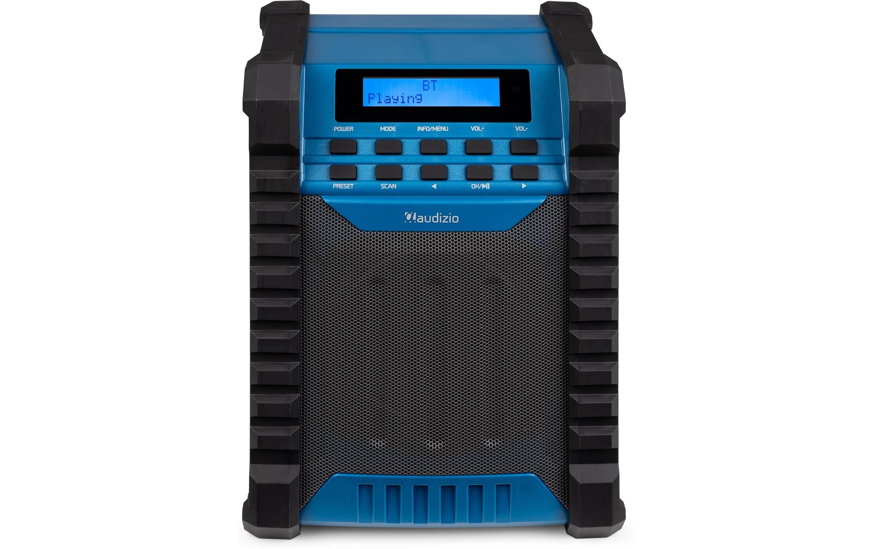 Baustellenradio Temi BlauDAB+ Baustellen-Radio mit Akku und IP54