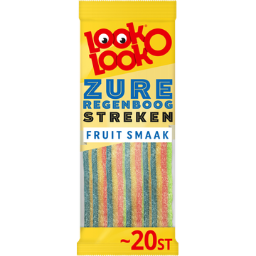 Look-O-Look Zure Regenboog Streken Vegan 20 stuks